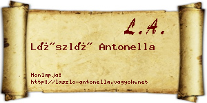 László Antonella névjegykártya